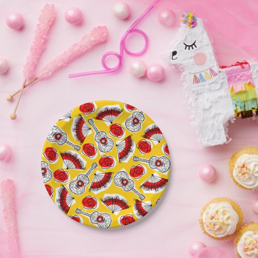 Assiettes En Carton Plaque multipapier Souvenirs d'Espagne (Fête)