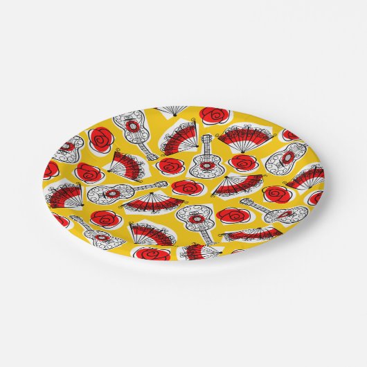 Assiettes En Carton Plaque multipapier Souvenirs d'Espagne (Angle)