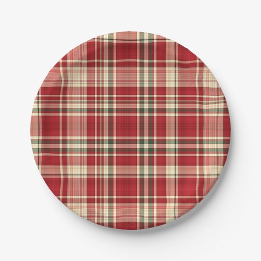 Assiettes En Carton Plaqué Noël 23 PLATES PAPIER (Devant)