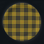 Assiettes En Carton Plaque noire jaune tartan MacLeod<br><div class="desc">Clan de MacLeod tartan jaune noir plaid</div>
