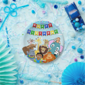 Assiettes En Carton Plaque papier 1 Akili & Friends (Fête)