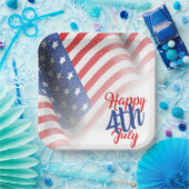 Assiettes En Carton Plaque papier 4 juillet (Fête)