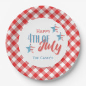 Assiettes En Carton Plaque papier 4 juillet barbecue (Devant)
