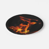 Assiettes En Carton Plaque papier 7 pouces Dancing Fire (Angle)