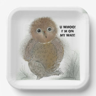 Assiettes En Carton Plaque papier 9"×9" Carré Cheval adorable !