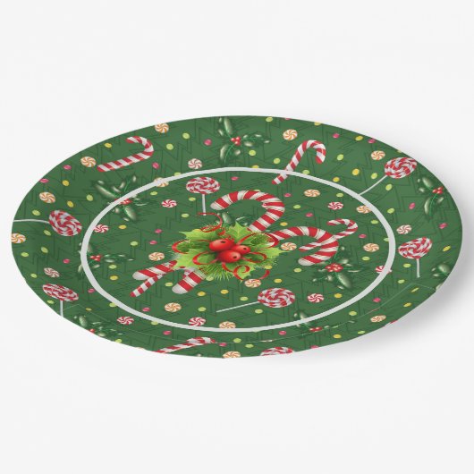 Assiettes En Carton Plaque Papier à bonbons à menthe (Angle)