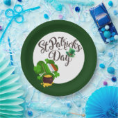 Assiettes En Carton Plaque papier à fermeture à quatre feuilles (Fête)