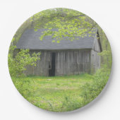 Assiettes En Carton Plaque Papier à Grange Pays (Devant)