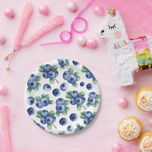 Assiettes En Carton plaque papier à papier bleu (Fête)