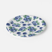 Assiettes En Carton plaque papier à papier bleu (Angle)