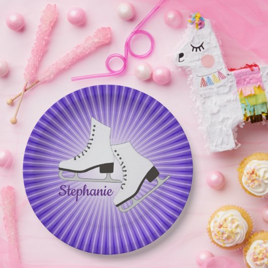 Assiettes En Carton Plaque Papier à papier pour patins à glace (Fête)