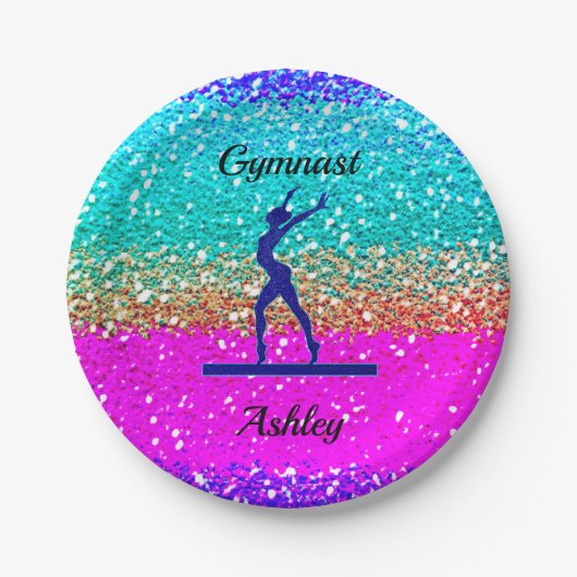 Assiettes En Carton Plaque     Papier à perche de gymnastique (Devant)