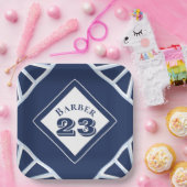 Assiettes En Carton Plaque papier à thème Blue Sports (Fête)