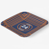 Assiettes En Carton Plaque papier à thème Orange & Blue Sports (Angulaire)