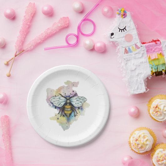 Assiettes En Carton Plaque Papier Abee Et Arc-En-Ciel (Fête)