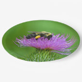 Assiettes En Carton Plaque Papier Abeille Et Chardon (Angle)
