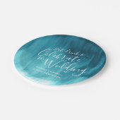 Assiettes En Carton Plaque papier abstraite Mariage (Angle)