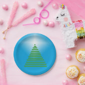 Assiettes En Carton Plaque papier - Arbre avec étoile (Fête)