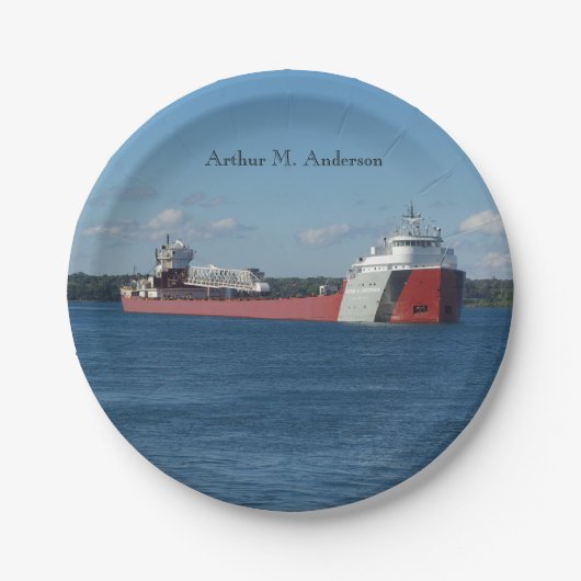 Assiettes En Carton Plaque papier Arthur M. Anderson (Devant)