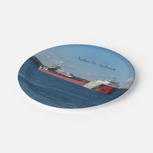 Assiettes En Carton Plaque papier Arthur M. Anderson (Angle)