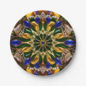 Assiettes En Carton Plaque papier avec brésilienne Conception des coul (Devant)