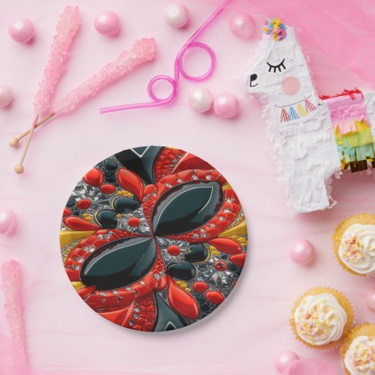 Assiettes En Carton Plaque papier avec design couleur Allemagne (Fête)