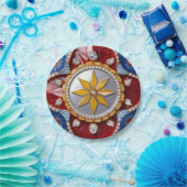 Assiettes En Carton Plaque papier avec design couleur colombienne (Fête)