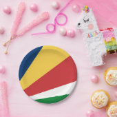 Assiettes En Carton Plaque papier avec Seychelles Coloris Design (Fête)