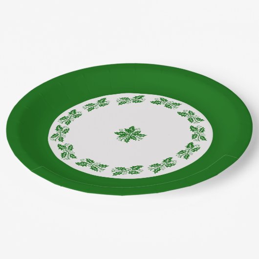 Assiettes En Carton Plaque papier - Bague verte de Holly (Angle)