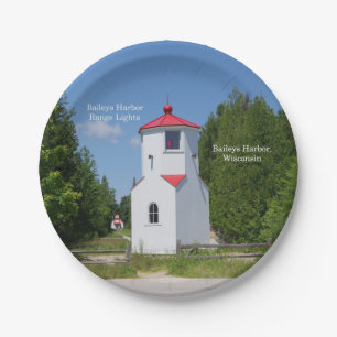 Assiettes En Carton Plaque papier Baileys Harbour Range Lights