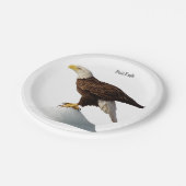 Assiettes En Carton Plaque papier Bald Eagle (Angle)