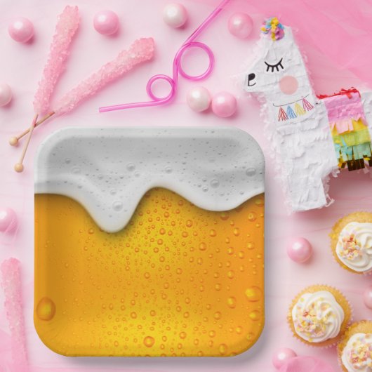 Assiettes En Carton Plaque papier bière (Fête)