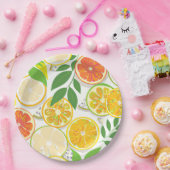 Assiettes En Carton Plaque papier - Boho Citrus Slices (Fête)