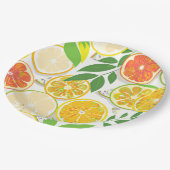 Assiettes En Carton Plaque papier - Boho Citrus Slices (Angle)
