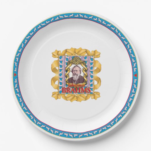 Assiettes En Carton Plaque papier Brahms (Devant)
