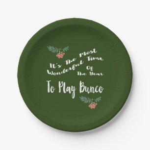 Assiettes En Carton Plaque Papier Bunco de vacances décembre