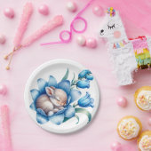 Assiettes En Carton Plaque papier 'Bunnies Springtime' (Fête)