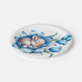 Assiettes En Carton Plaque papier 'Bunnies Springtime' (Angle)