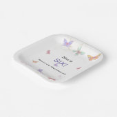 Assiettes En Carton Plaque papier Carré de 7 po pour fête d'anniversai (Angulaire)