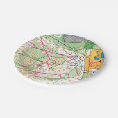 Assiettes En Carton Plaque papier - carte d'orientation (Angle)