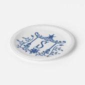 Assiettes En Carton Plaque Papier Chic Pagode Monogramme S (Angle)