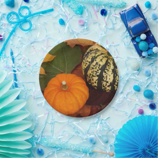 Assiettes En Carton Plaque papier citrouille (Fête)