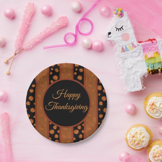Assiettes En Carton Plaque papier citrouille (Fête)