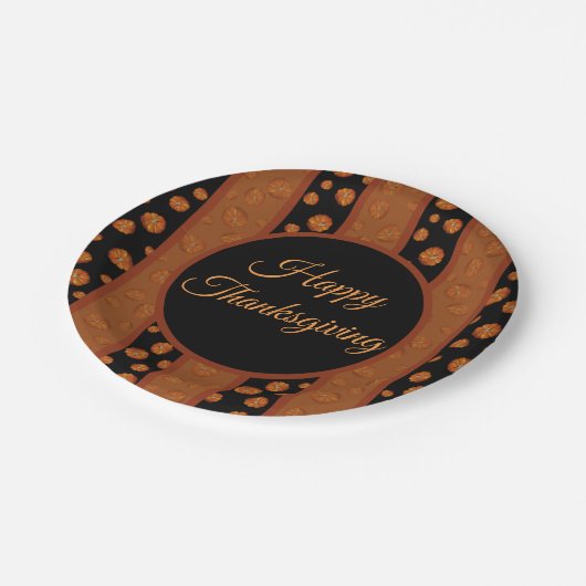 Assiettes En Carton Plaque papier citrouille (Angle)