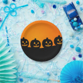 Assiettes En Carton Plaque papier citrouille (Fête)