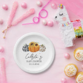 Assiettes En Carton Plaque papier Citrouille d'automne et Baby shower (Fête)