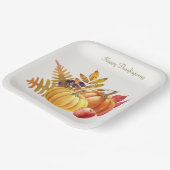 Assiettes En Carton Plaque papier Citrouille de Thanksgiving (Angulaire)