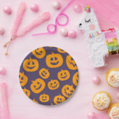 Assiettes En Carton Plaque papier Citrouille Halloween (Fête)