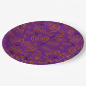 Assiettes En Carton Plaque papier Citrouille mignonne (Angle)