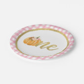Assiettes En Carton Plaque Papier citrouille Premier Anniversaire - Pl (Angle)